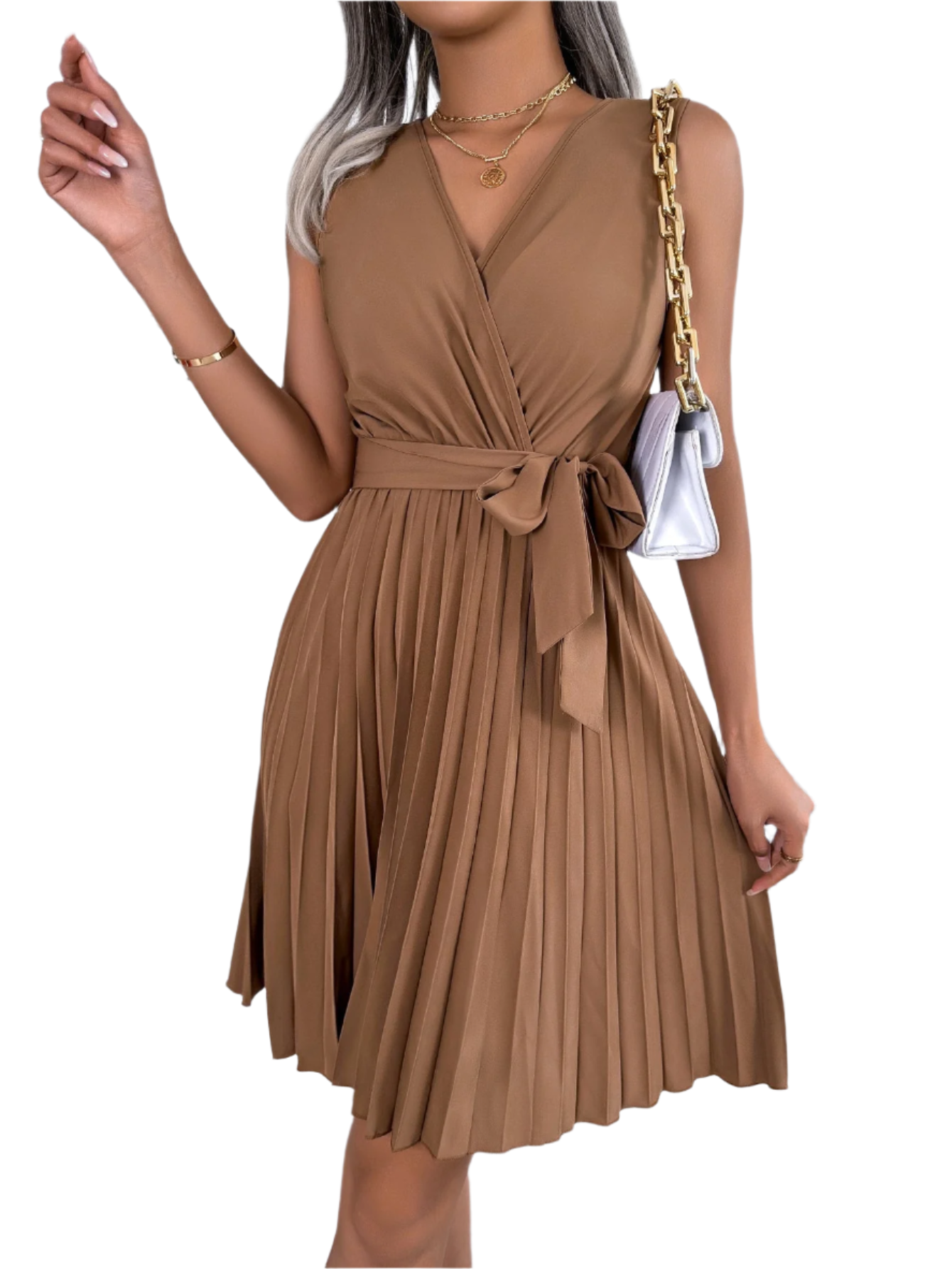Luciana – Timeless Elegance Women’s Sleeveless Dress