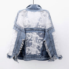 Bianca – Stylish Floral Denim Jacket for women