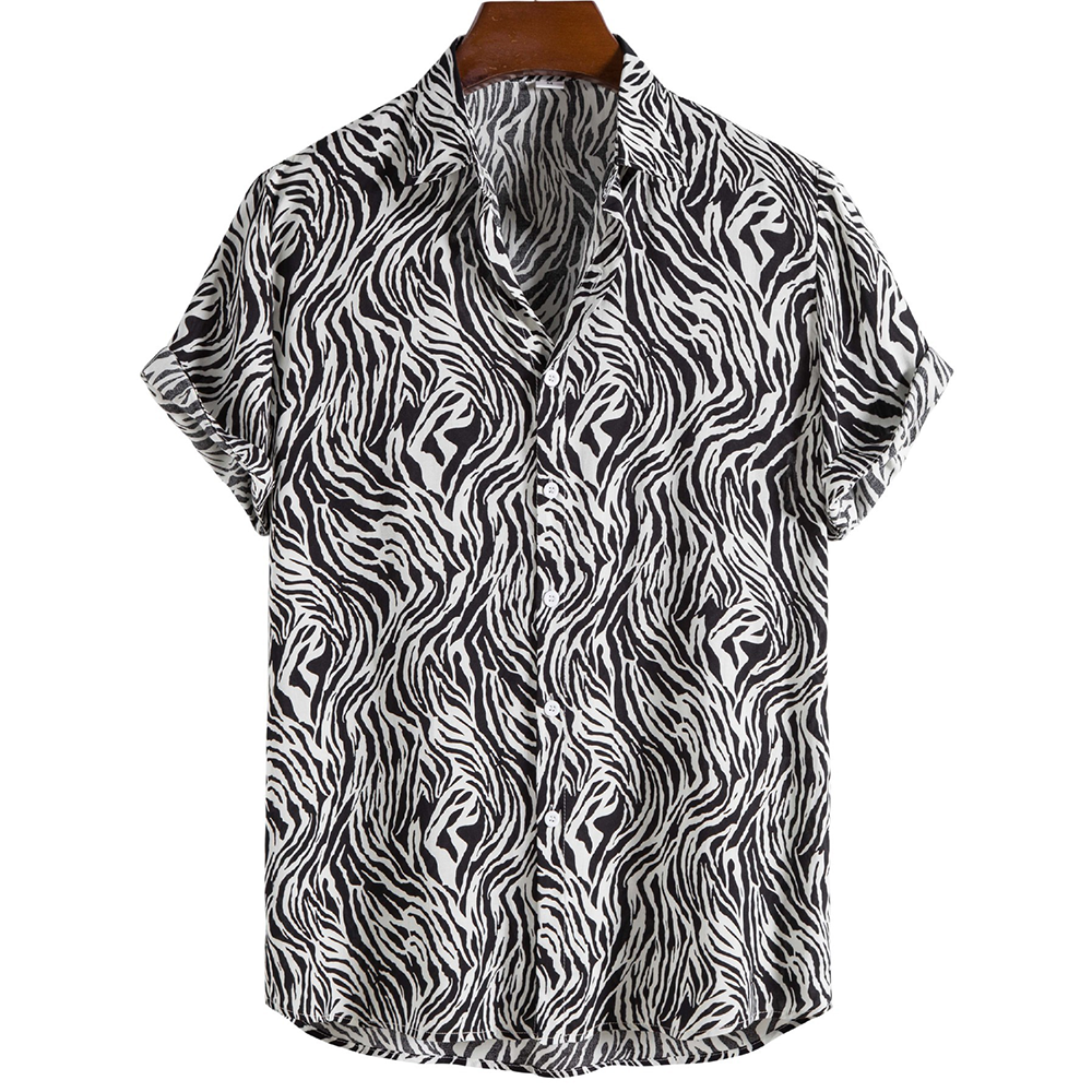 Zeus – Bold Polo Shirt with Tiger Print for a Fierce and Stylish Look