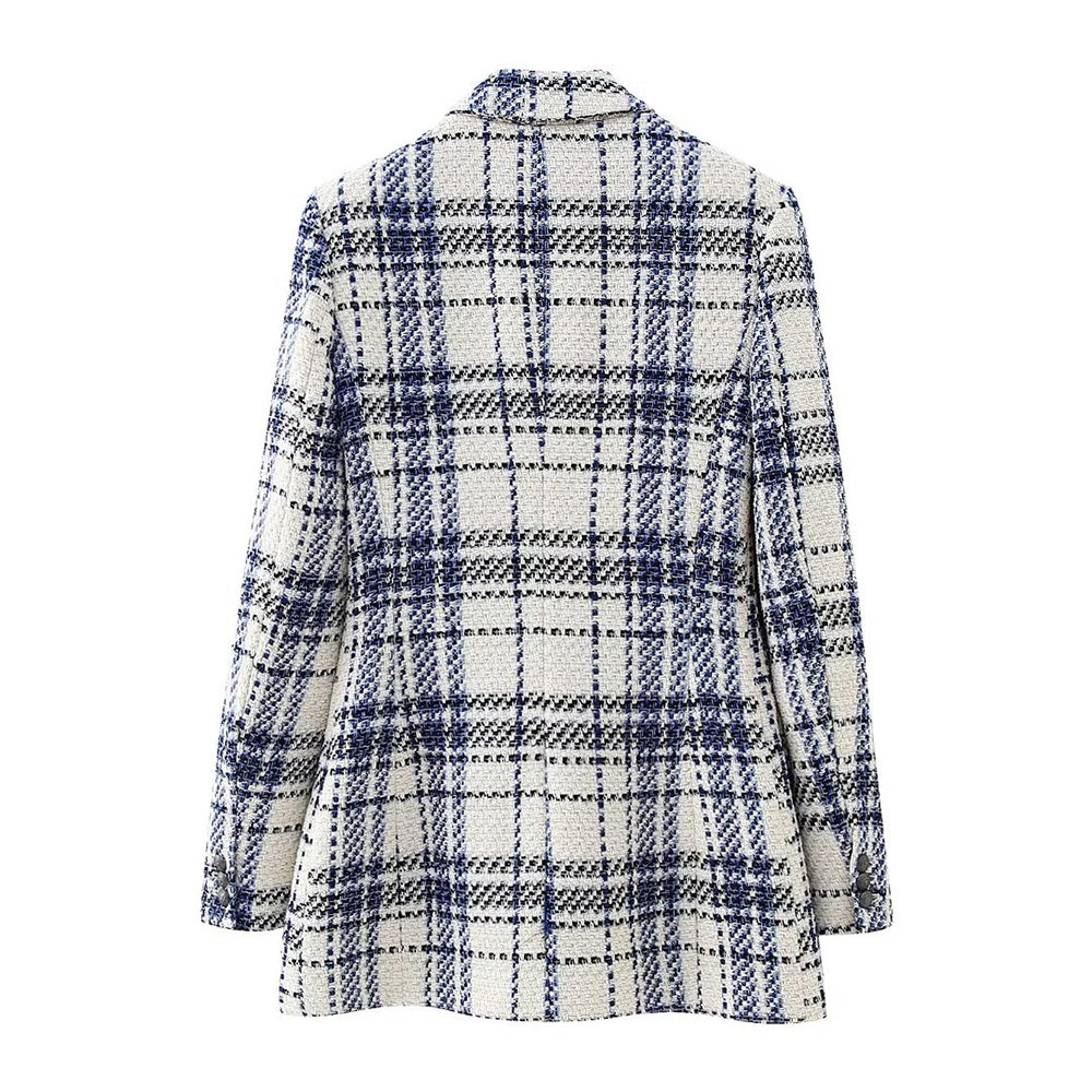 Alessia – Elegant Women’s Plaid Suit Jacket