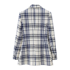 Alessia – Elegant Women’s Plaid Suit Jacket