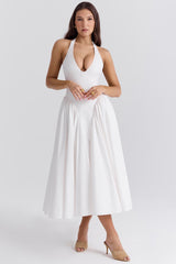 Sofia – Cotton-Rich Women’s Italian Halter Sundress