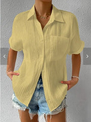 Valeria – Lightweight Pleated Women's Shirt