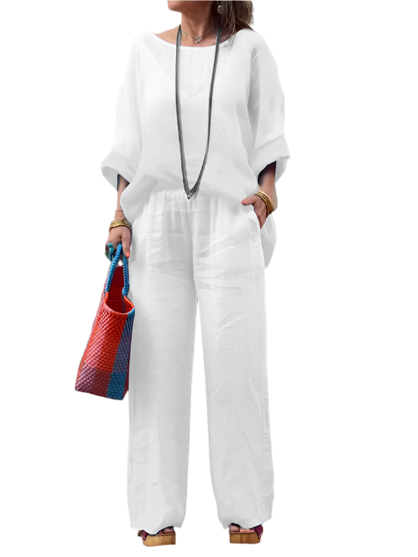 Sophia – Luxe Cotton and Linen Two-Piece Set