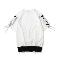 Alexis – Oversized Unisex Ribbons T-Shirt