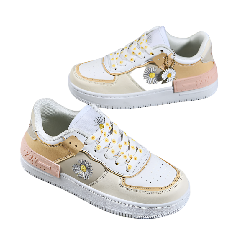 Lucia - Chic Pastel Floral Sneakers for Women