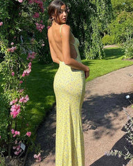 Amara – Elegant Women’s Backless Maxi Dress