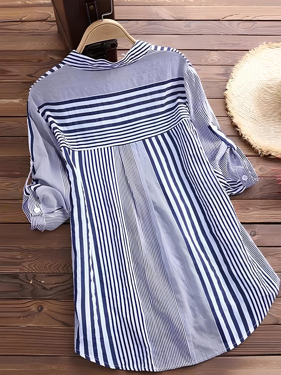 Ava – Effortlessly Chic Women’s Striped Shirt