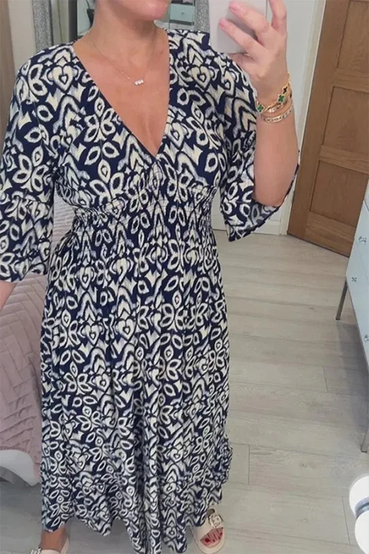 Bianca – Floral Elegance Women’s Maxi Dress
