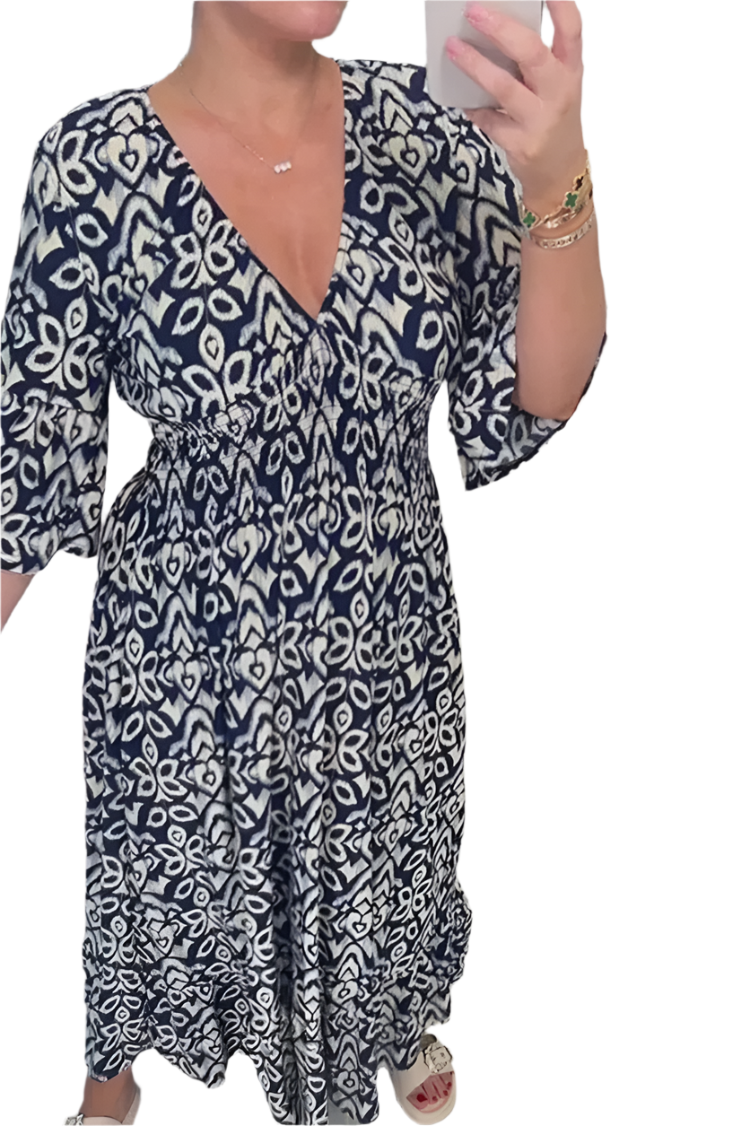 Bianca – Floral Elegance Women’s Maxi Dress