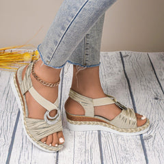 Isabella – Open-Toe Women's Wedge Sandals