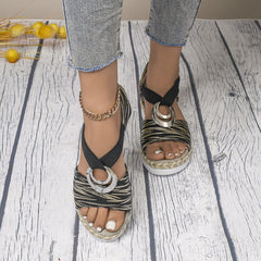 Isabella – Open-Toe Women's Wedge Sandals