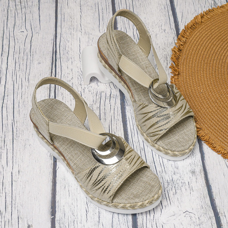 Isabella – Open-Toe Women's Wedge Sandals