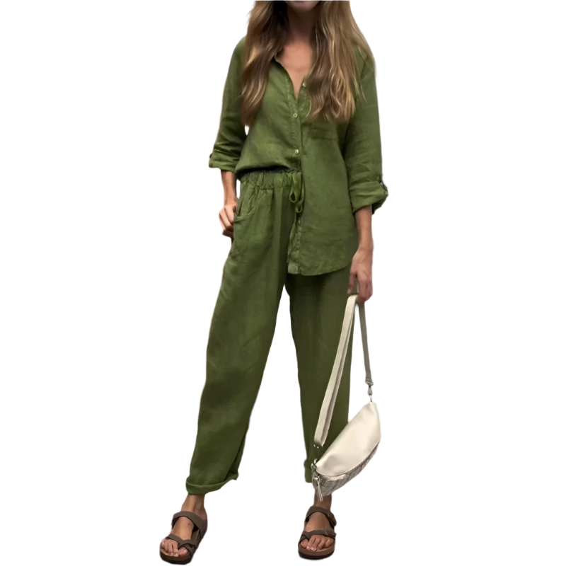 Laniyah - Women's 2-Piece Set with Shirt and Trousers