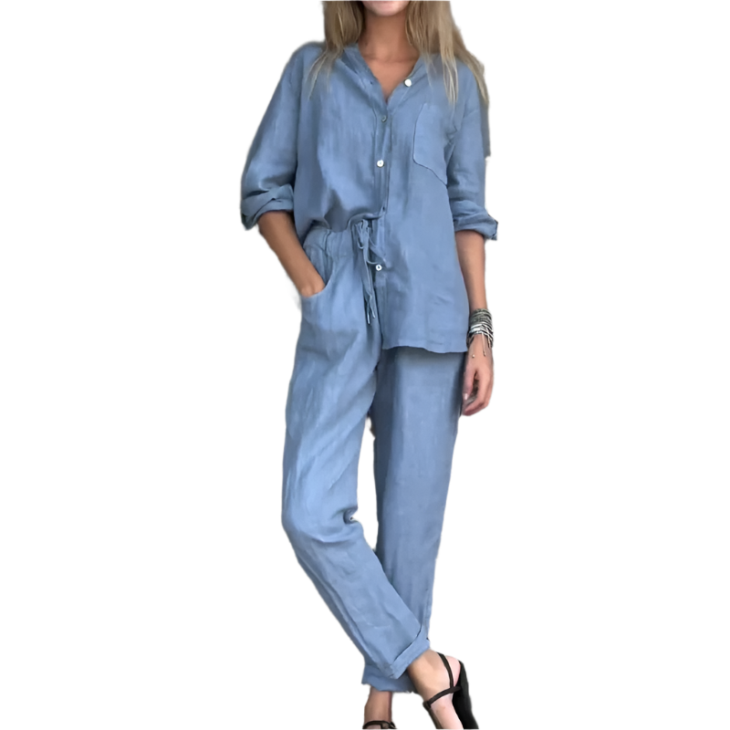 Laniyah - Women's 2-Piece Set with Shirt and Trousers