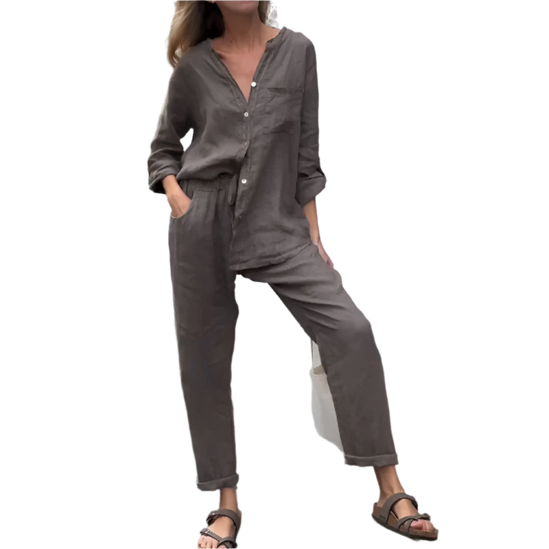 Laniyah - Women's 2-Piece Set with Shirt and Trousers