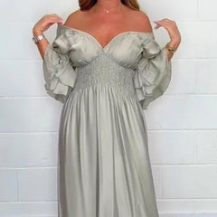 Cristy – Satin Elegance Women's Dress