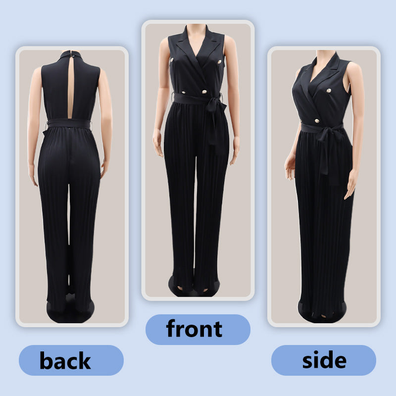 VittoriaCorsi – Elegant Women’s Wide Leg Jumpsuit