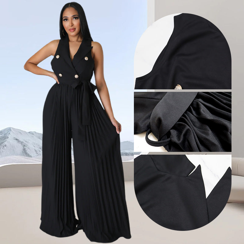 VittoriaCorsi – Elegant Women’s Wide Leg Jumpsuit