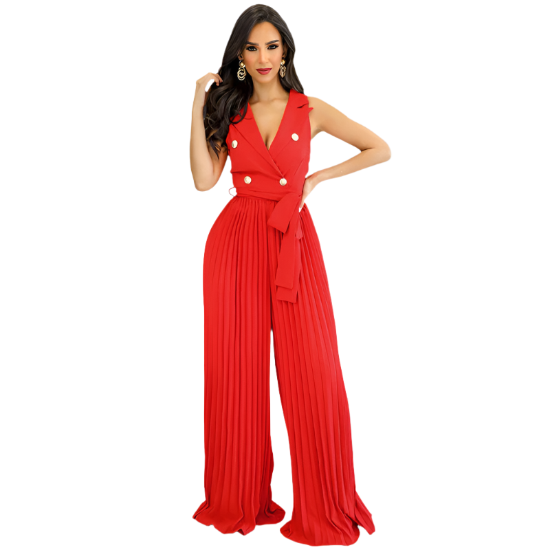 VittoriaCorsi – Elegant Women’s Wide Leg Jumpsuit