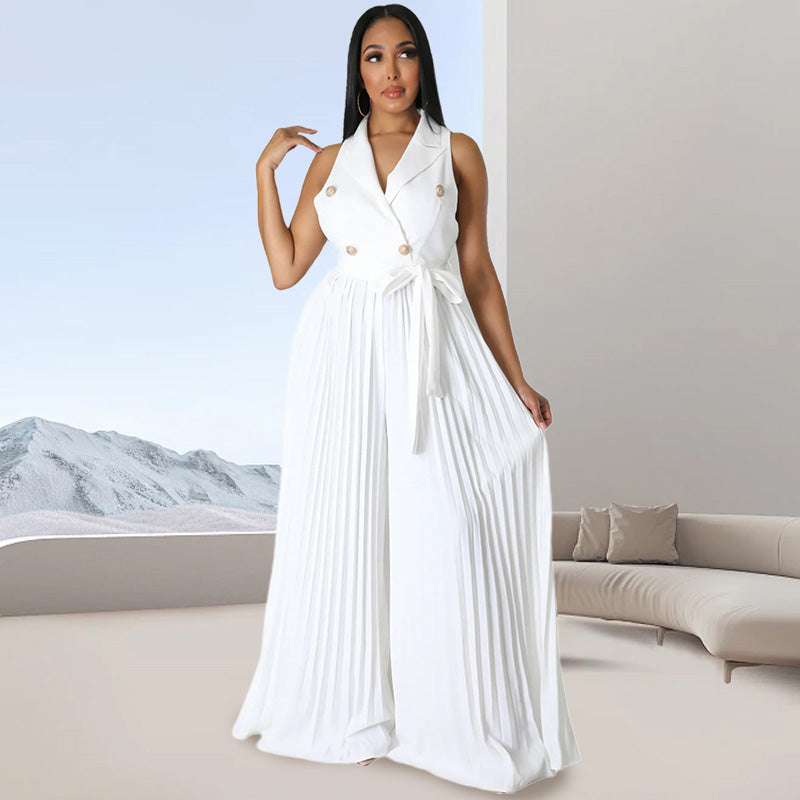 VittoriaCorsi – Elegant Women’s Wide Leg Jumpsuit