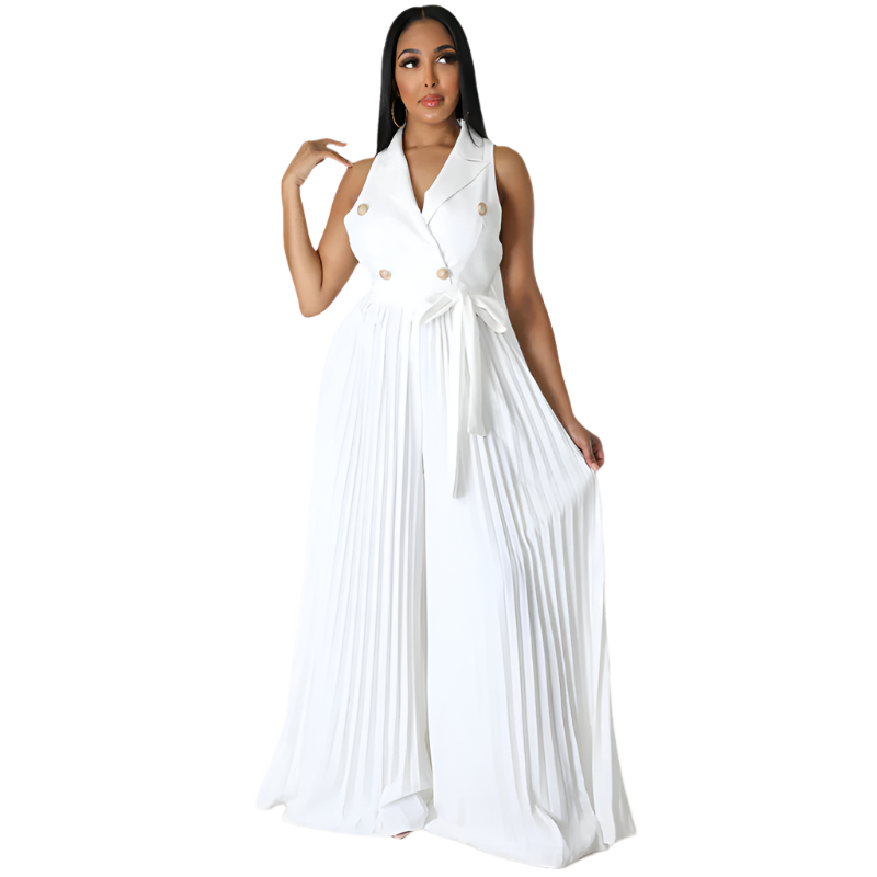 VittoriaCorsi – Elegant Women’s Wide Leg Jumpsuit