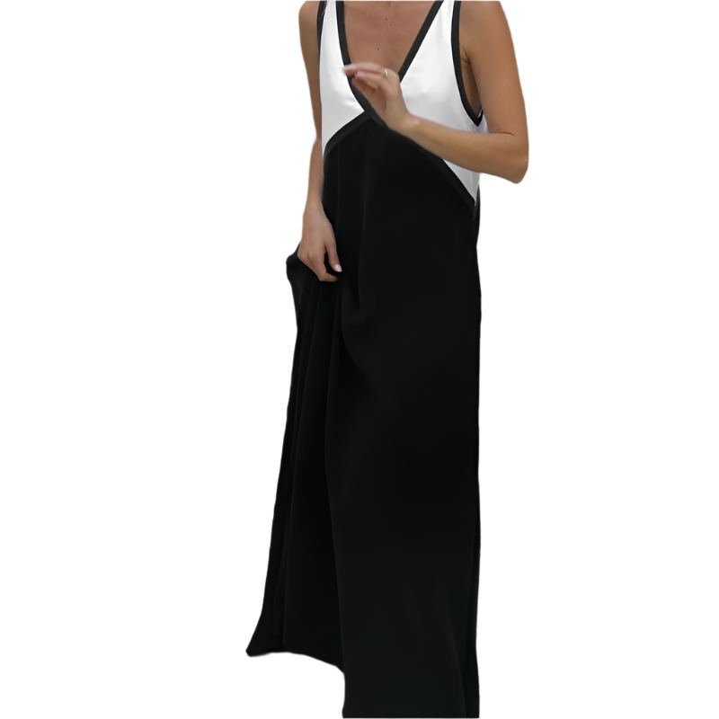 Elena – Elegant V-Neck Sleeveless Dress for Women