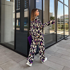 Cherry – Elegant Wide Leg Winter Pants Set