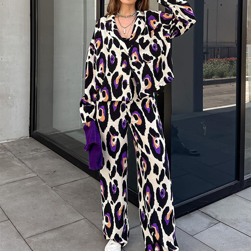 Cherry – Elegant Wide Leg Winter Pants Set