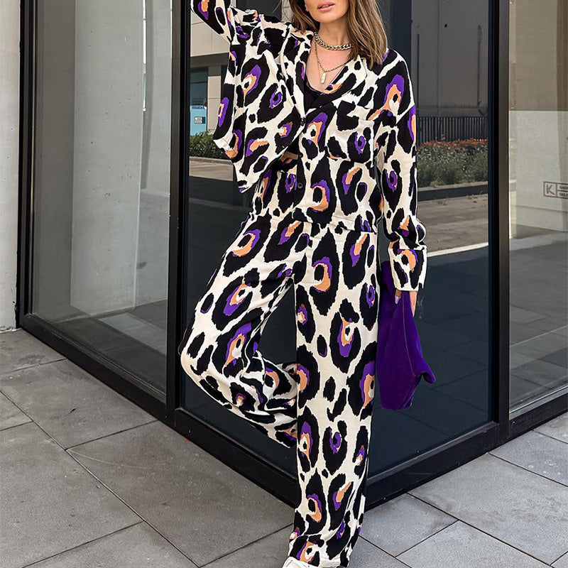 Cherry – Elegant Wide Leg Winter Pants Set