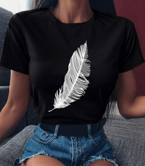 Luca – Feather Print Unisex T-Shirt