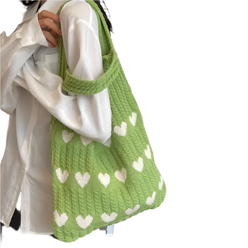 Atalia - Women's Cozy Knit Tote Bag