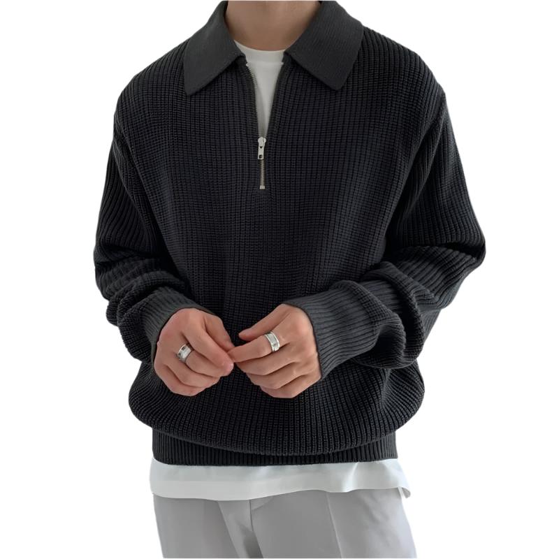 Ian - Men's Half-Zip Sweater