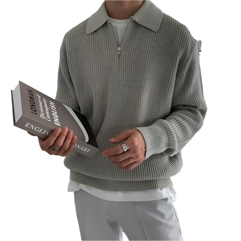 Ian - Men's Half-Zip Sweater