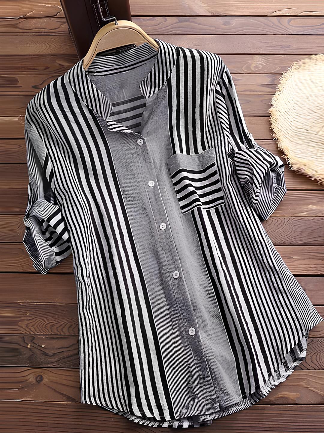 Ava – Effortlessly Chic Women’s Striped Shirt